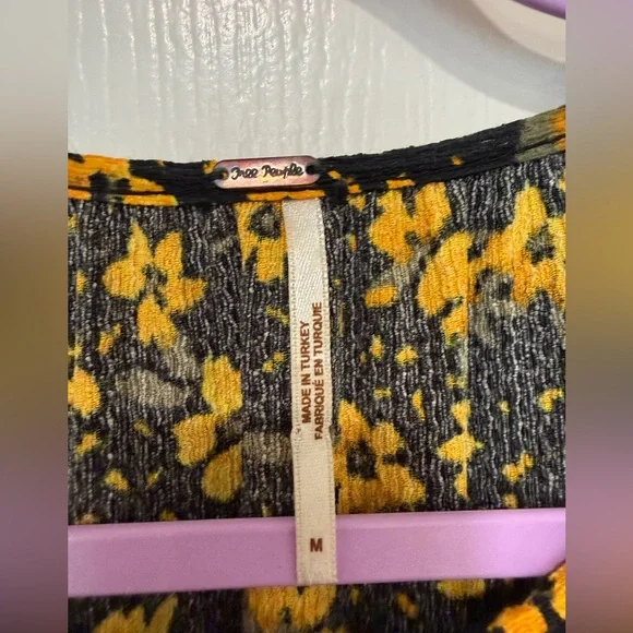 Free People Tiers of Joy Prairie Maxi Dress Floral Boho Cottagecore Medium - Picture 4 of 10